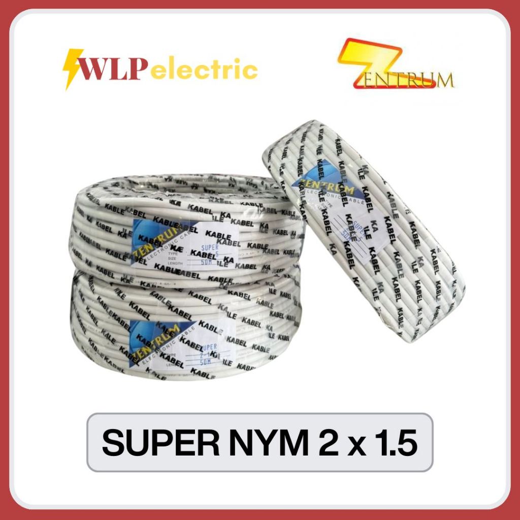 ZENTRUM KABEL LISTRIK NYM 2x1.5 super