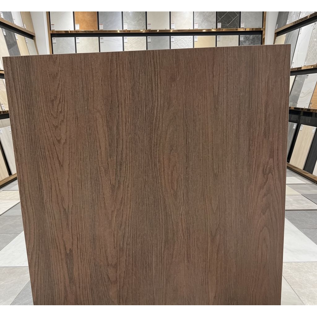 Granit Lantai motif kayu  coklat Tua 60x60 Monza wood Pasadena