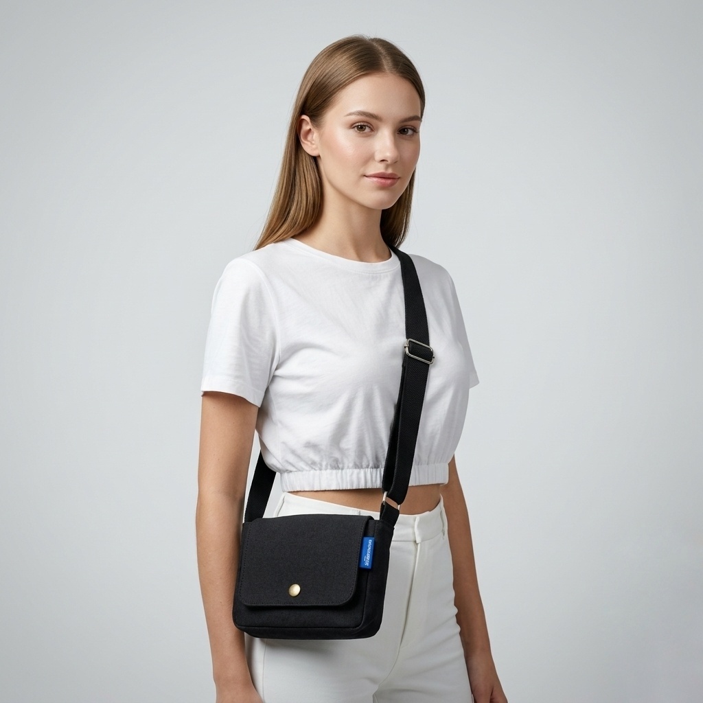 Vorwarts - Sling Bag Mini Kanvas Wanita Pria Veqio Original