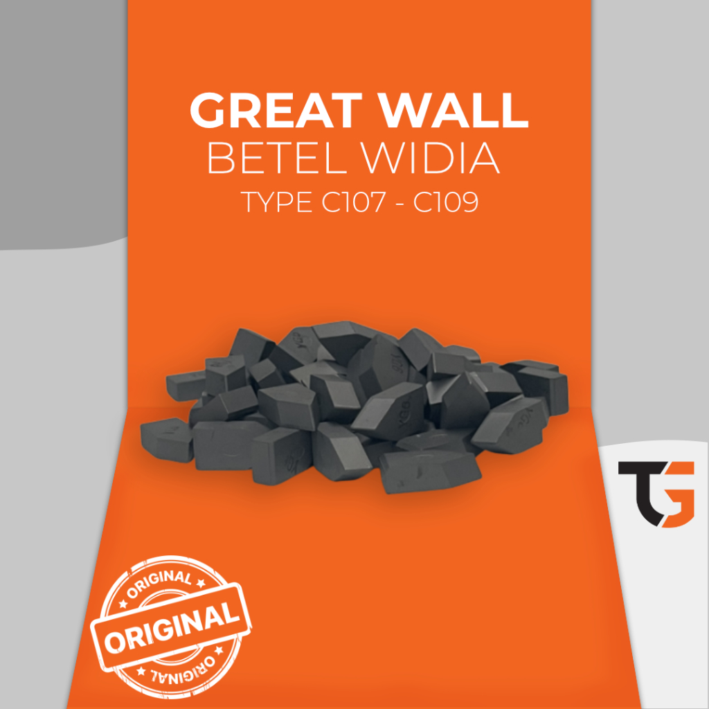 Batu Widia Mata Pahat Bubut Great Wall ZGCC YG6 Original - Tipe C107 / C122 &  C109 / C125 Carbide T