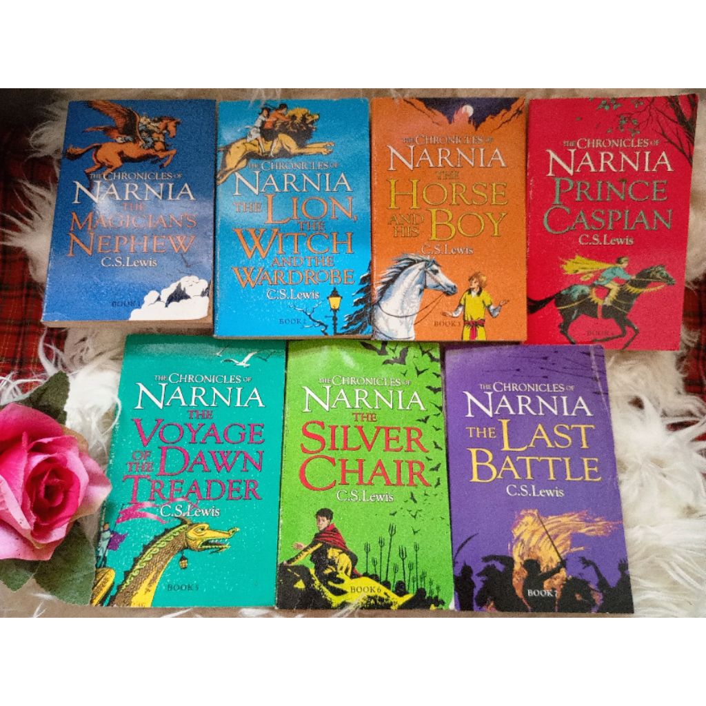 Buku Novel The Chronicles Of Narnia Set (7 Books) Bahasa Inggris Import Preloved