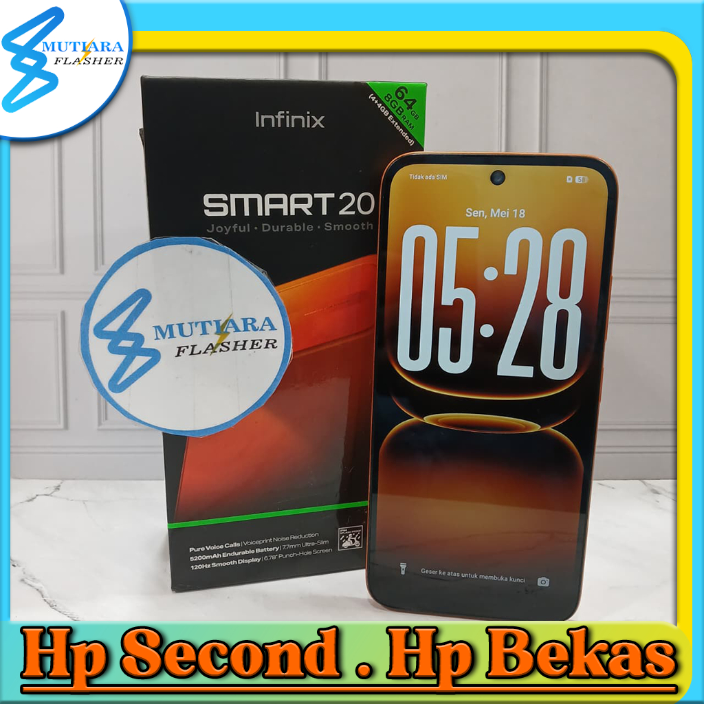 Infinix Smart 20 Ram 4/64GB | Ram 4/128GB Second Original
