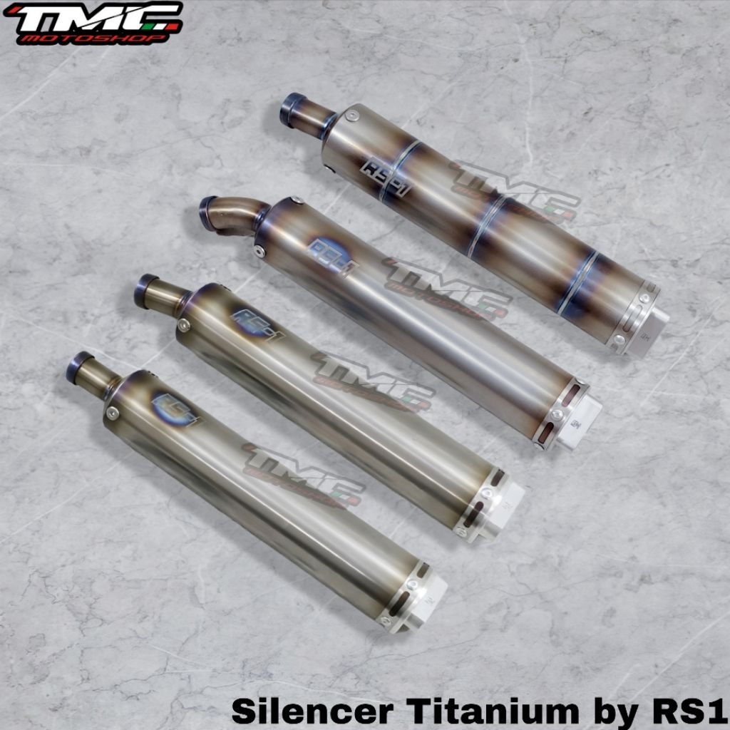 Knalpot silencer Titanium RS1 RS 1 Ninja R RR Ninja150 NSR RX king