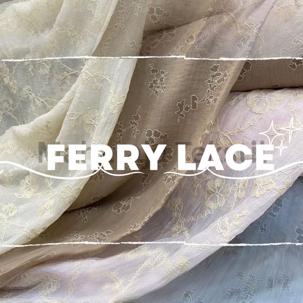 Ferry Lace / Paper Silk Embroidery / Fancy Emb / Paper Silk / Fancy Motif / Paper Silk Motif