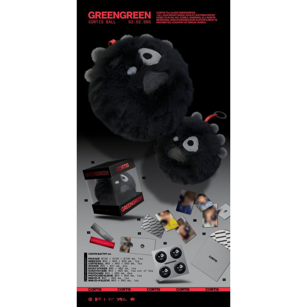 OPEN PO CORTIS - The 2nd EP Album [GREENGREEN] (CORTIS Ball ver.)TNT REDRED ACAI MARTIN JAMES JUHOON