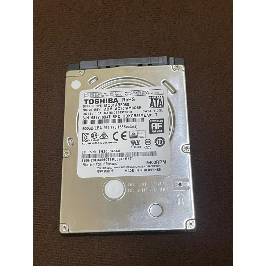 HDD / Hardisk Internal Laptop / Notebook ukuran 2.5 inch 500GB - Second/Bekas