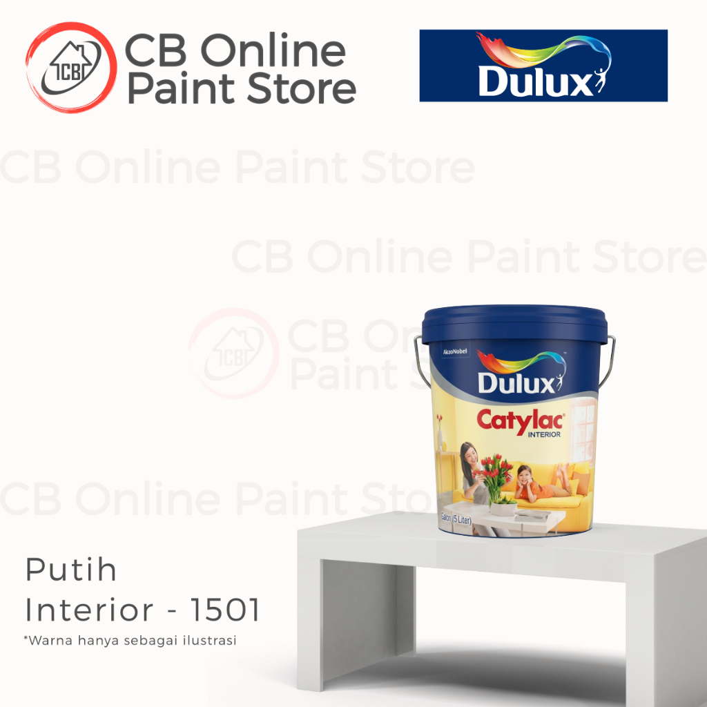 CAT TEMBOK DULUX CATYLAC - PUTIH 1501 - GALON