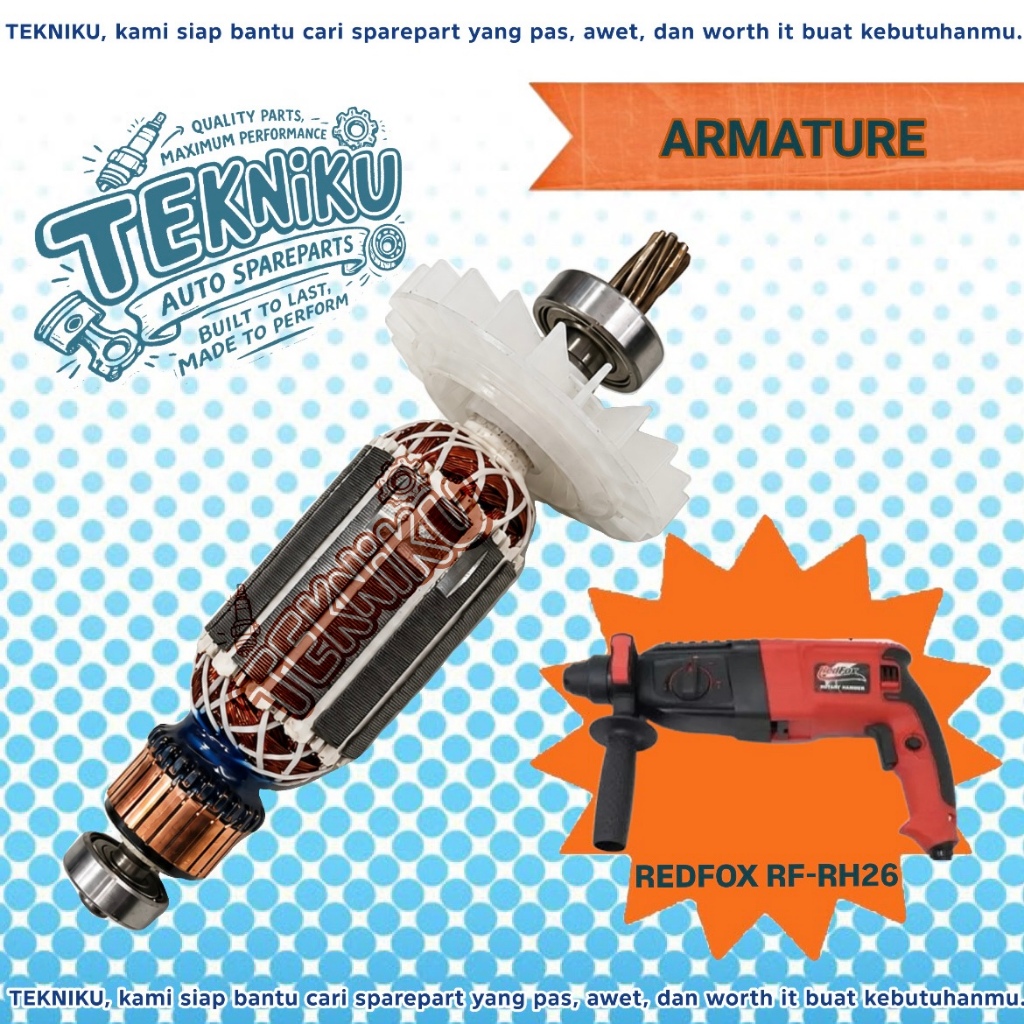 ARMATURE ROTARY HAMMER REDFOX RF-RH 26 ANGKER BOR BOBOK REDFOX RF-RH 26