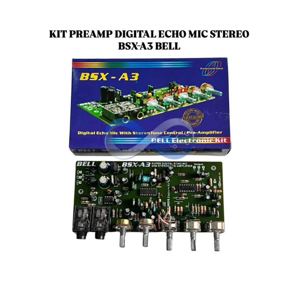 Kit PreAmp Digital Echo Mic Stereo BSX-A3 Bell