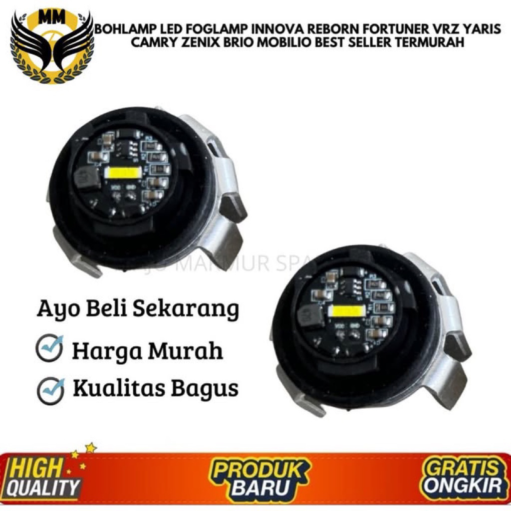 Bohlamp LED Foglamp Innova Reborn Fortuner VRZ Yaris Camry Zenix Brio Mobilio