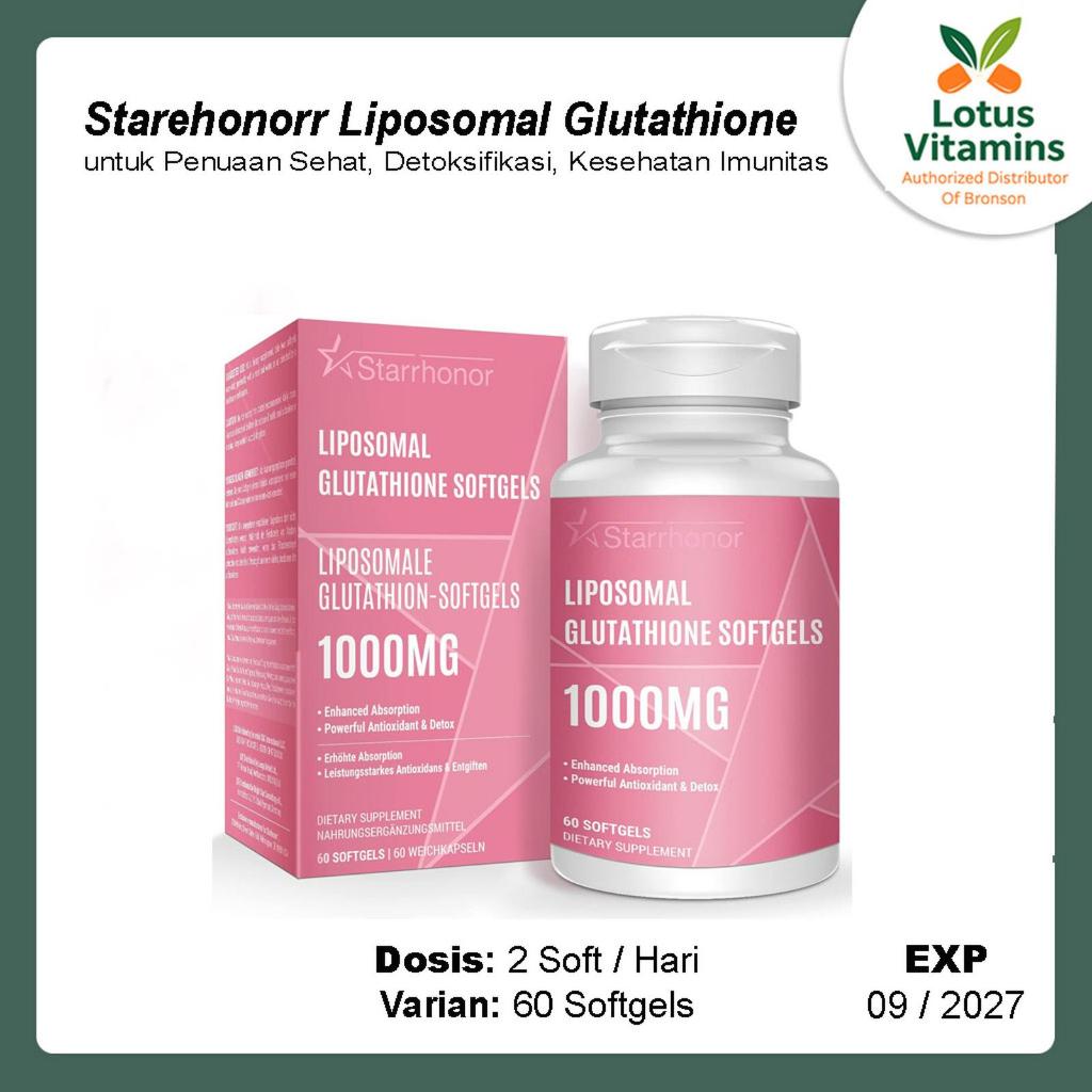 Starehonorr Liposomal Glutathione 60 Softgels Suplemen Glutathione Liposomal