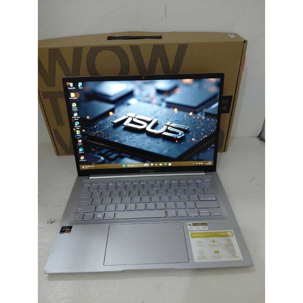 AMD RYZEN 7-5800HS OctaCore Laptop ON Garansi Keyboard Nyala Fingerprint Garansi Resmi Sampai Agustu
