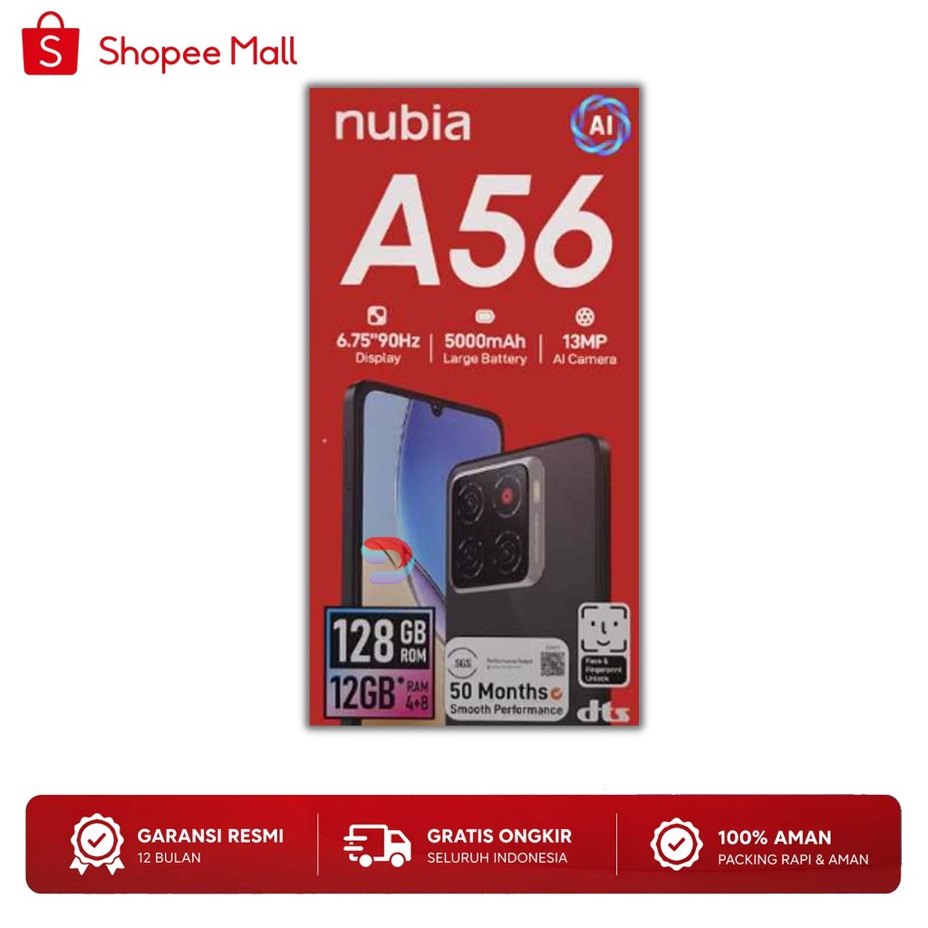 Special Discount ZTE Nubia A56 4/128GB & Nubia A36 4/64GB | HP Gaming & Original Garansi Resmi Indon