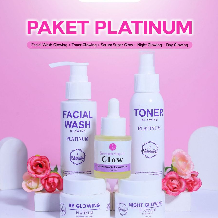 PAKET PLATINUM BB GLOWING KEMASAN BARU BPOM