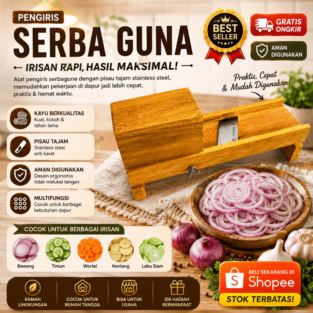 Parutan Murah/Parutan Kentang/Parutan Keripik Singkong/Pasah bawang/ Kayu Pengiris Bawang Merah Paru