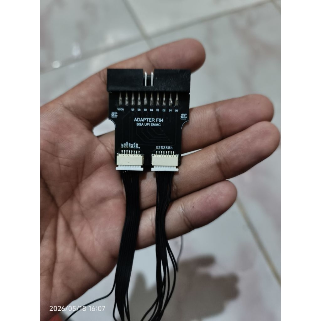 Converter Soket Bga ufi ke F64 Kcepatan 8bit