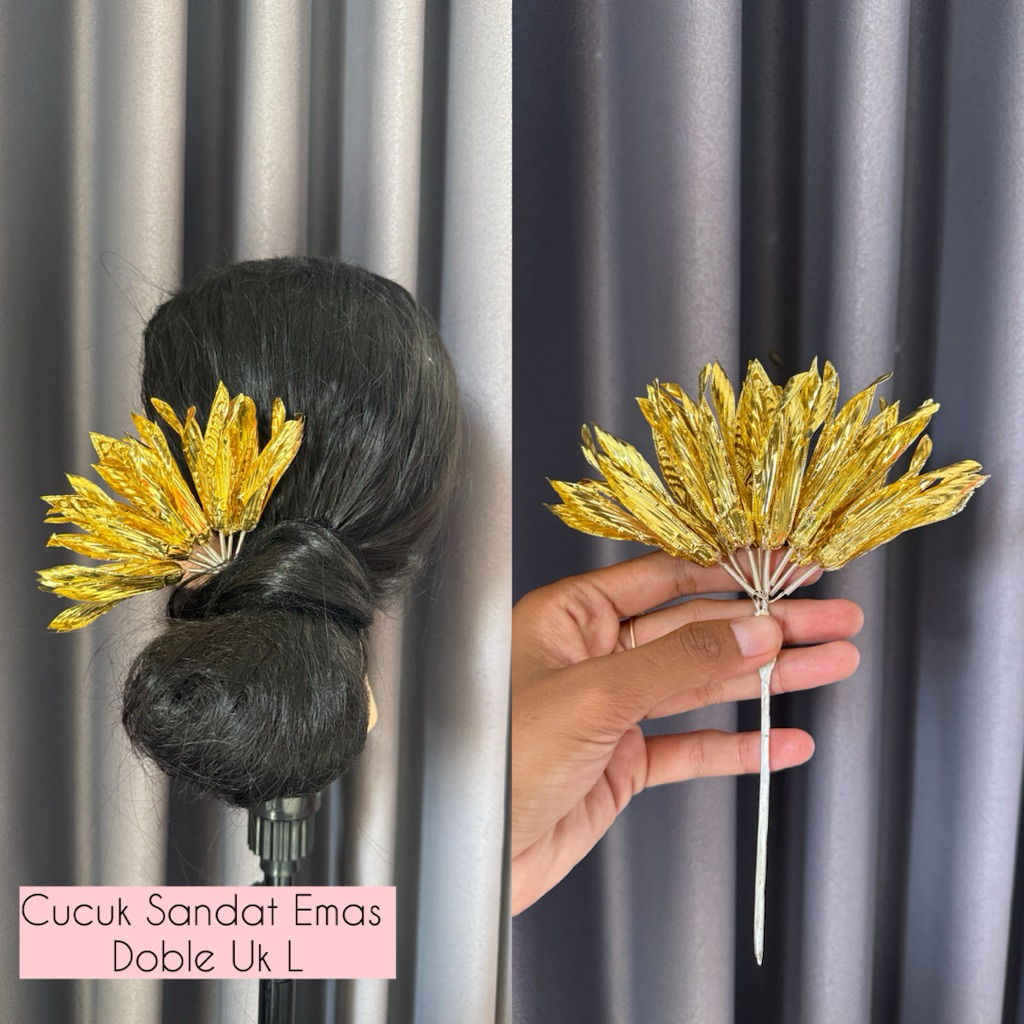 sandat Emas doble Ukuran L