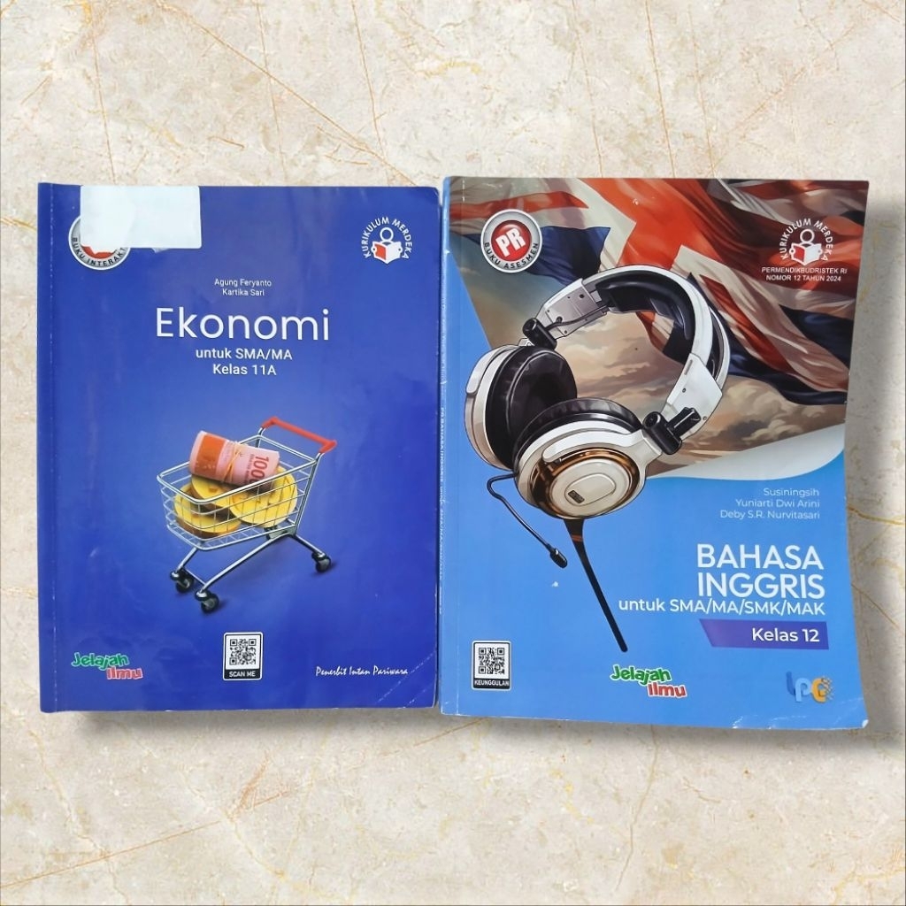 Buku Bekas Ekonomi, Bahasa Inggris Penerbit Intan Pariwara SMA/MA Kelas 11A,12 Kurikulum Merdeka