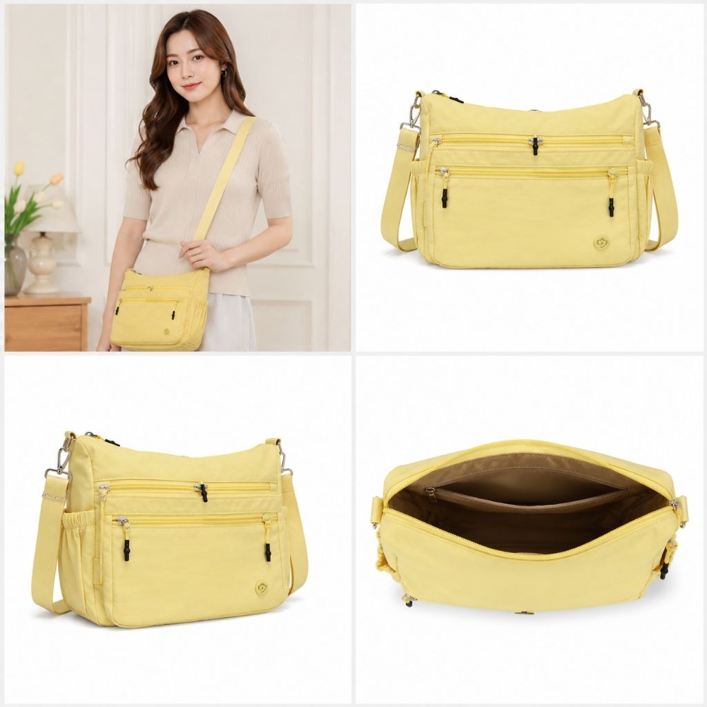 Jielshi 3786 Tas Selempang Wanita Kekinian Sling Bag Cewek Import Terbaru Waterproof Anti Air