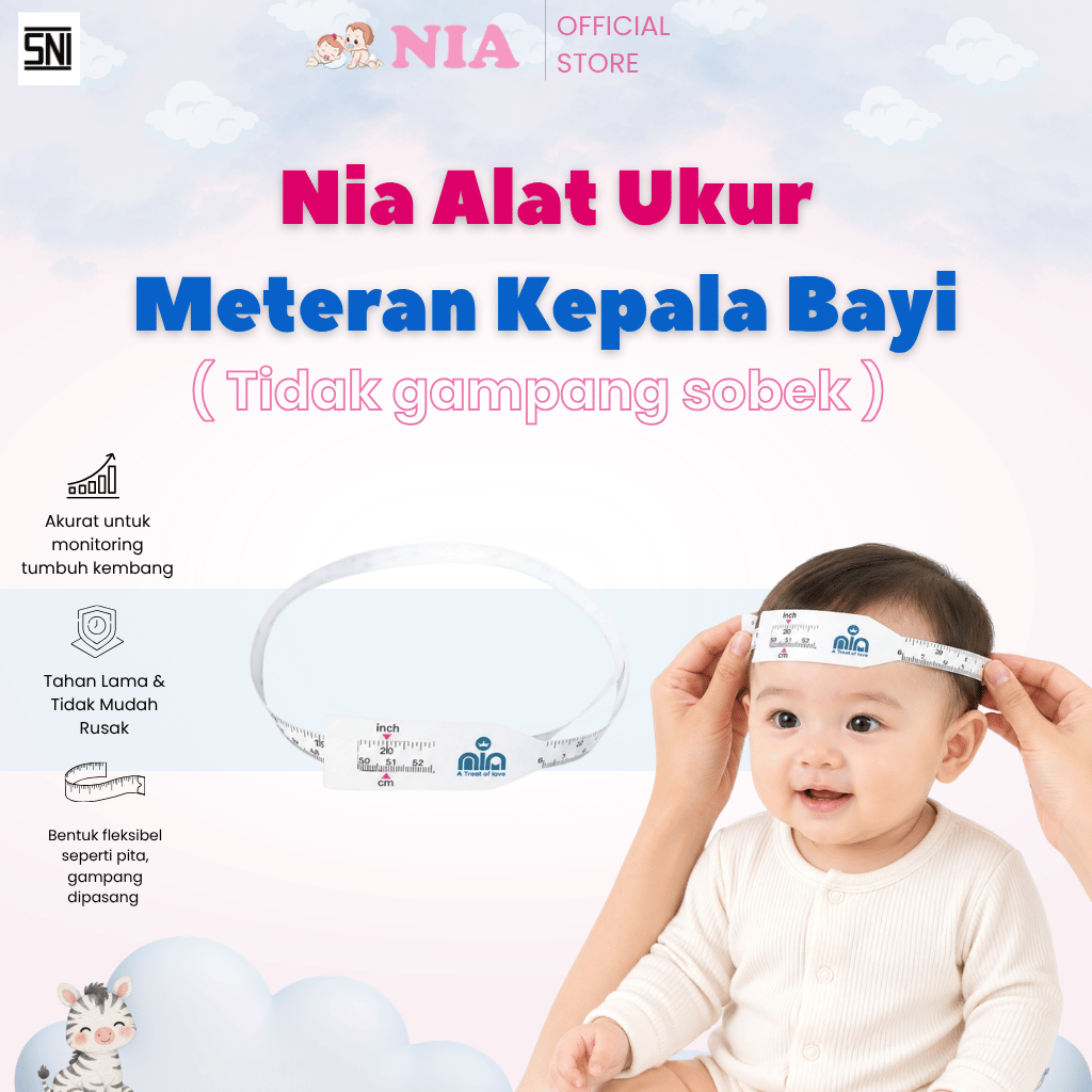Alat Ukur Lingkar Kepala Bayi Meteran Pengukur Kepala Anak