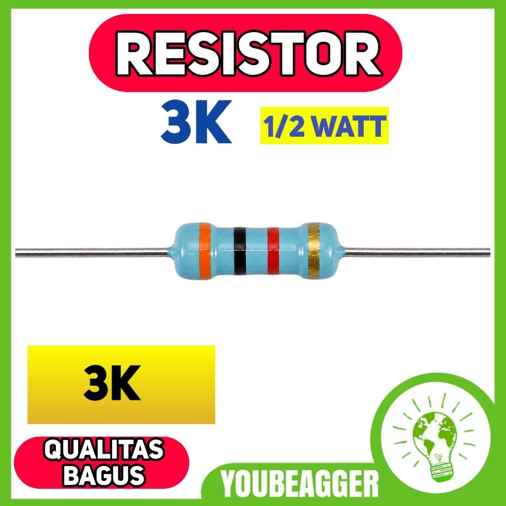 Resistor 3K 1/2W 5%