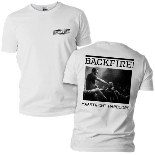 BACKFIRE MAASTRICHT HARDCORE TAG GILDAN HEAVY SIZE L T SHIRT