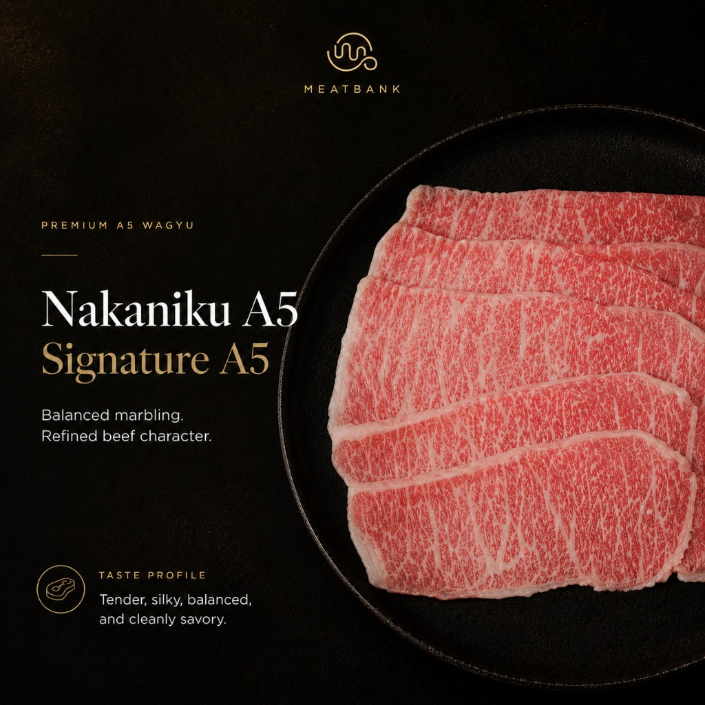 MEATBANK JAPAN WAGYU A5 SLICE SIGNATURE A5 Kobe Beef Shabu Teppanyaki Hotpot Steak