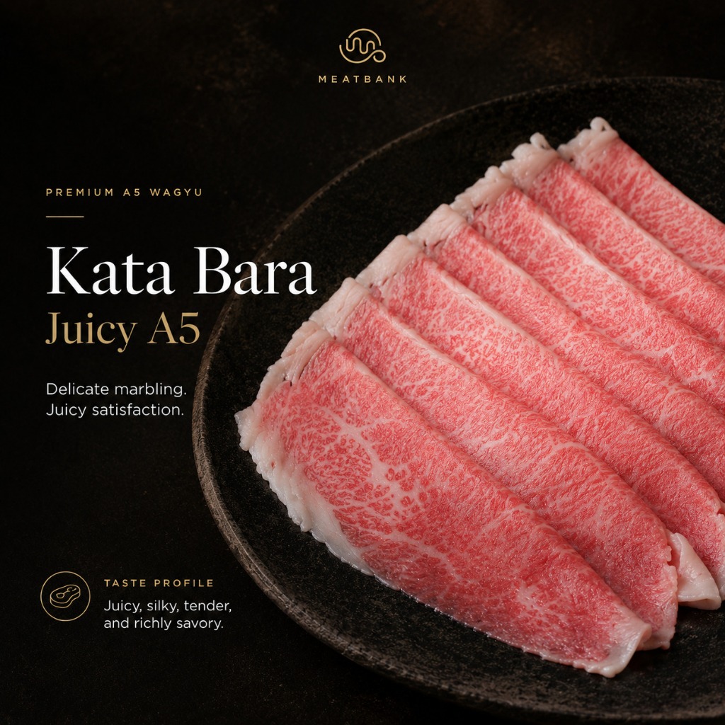 MEATBANK JAPAN WAGYU A5 SLICE JUICY A5 Kobe Beef Shabu Teppanyaki Hotpot Steak