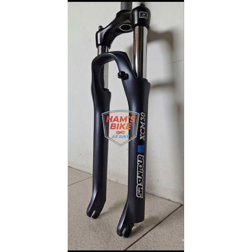 FORK SEPEDA SR SUNTOUR XCM30 26 INCH TRAVEL 100 LOCK DISC BRAKE