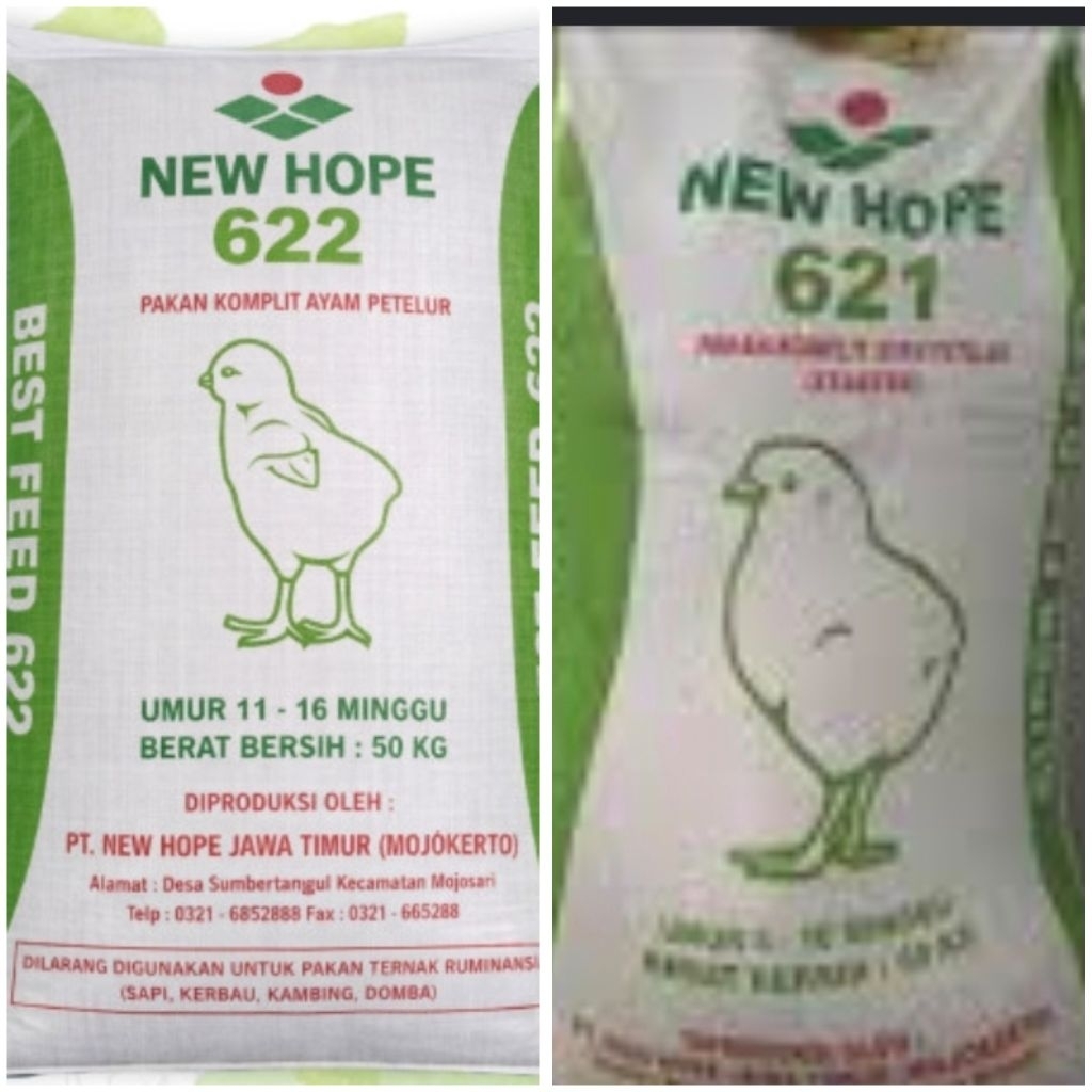 New hope pakan untuk ayam petelur 621&622