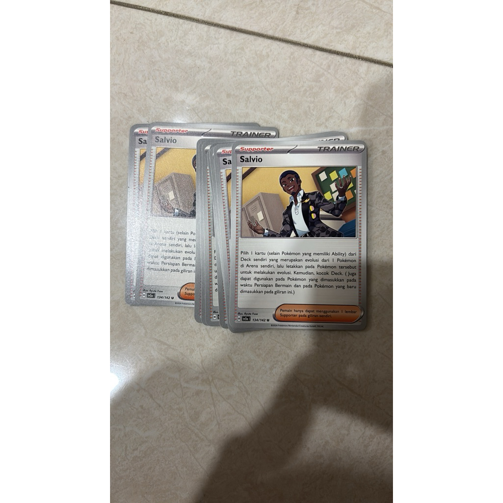 Pokemon TCG Indonesia Trainer Salvio 134/142 U original Indonesia
