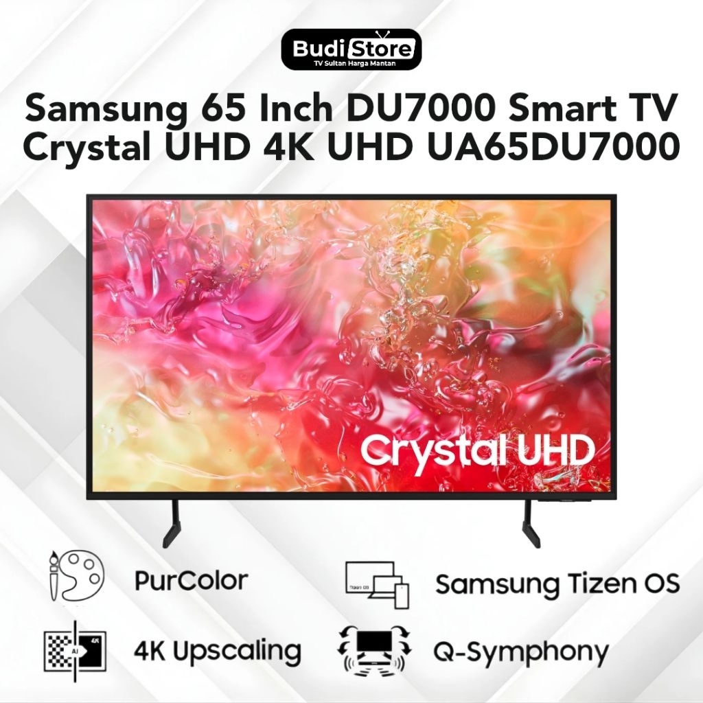 Samsung 65 Inch DU7000 Smart TV Crystal UHD 4K UHD UA65DU7000