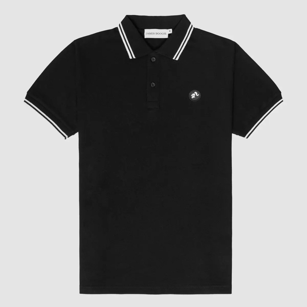 POLO SHIRT BLACK - JAMES BOOGIE BRAND NEW