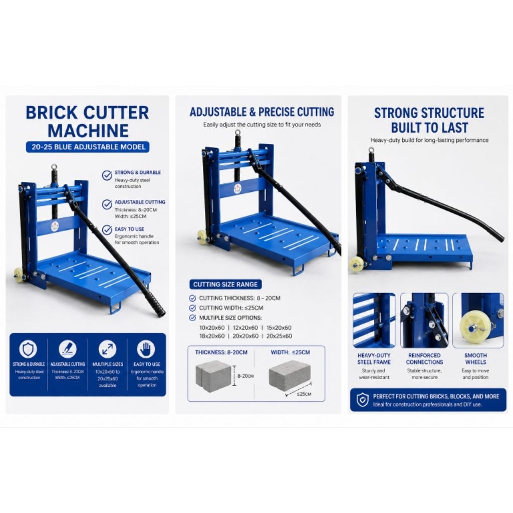MANUAL BRICK CUTTER MACHINE / MESIN PEMOTONG BATAKO MANUAL