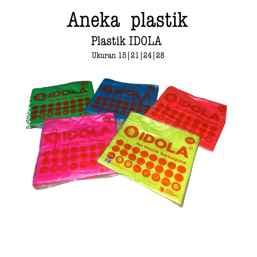 kantong plastik idola Warna warni