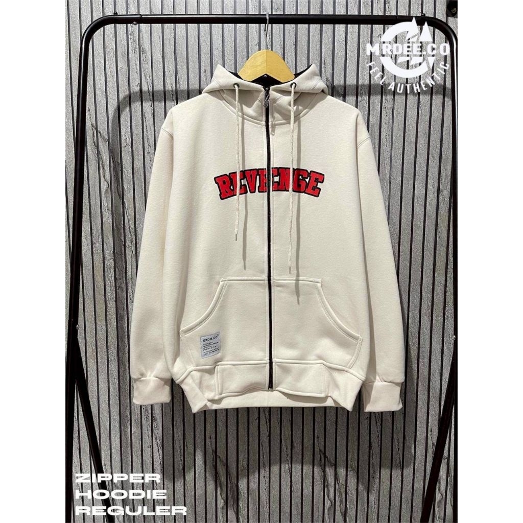 SWEATER HOODIE ZIPPER JAMINAN 100% ORIGINAL MR DEE 100% COTTON FLECEE PREMIUM TEBAL GRAMASI 280 UNIS