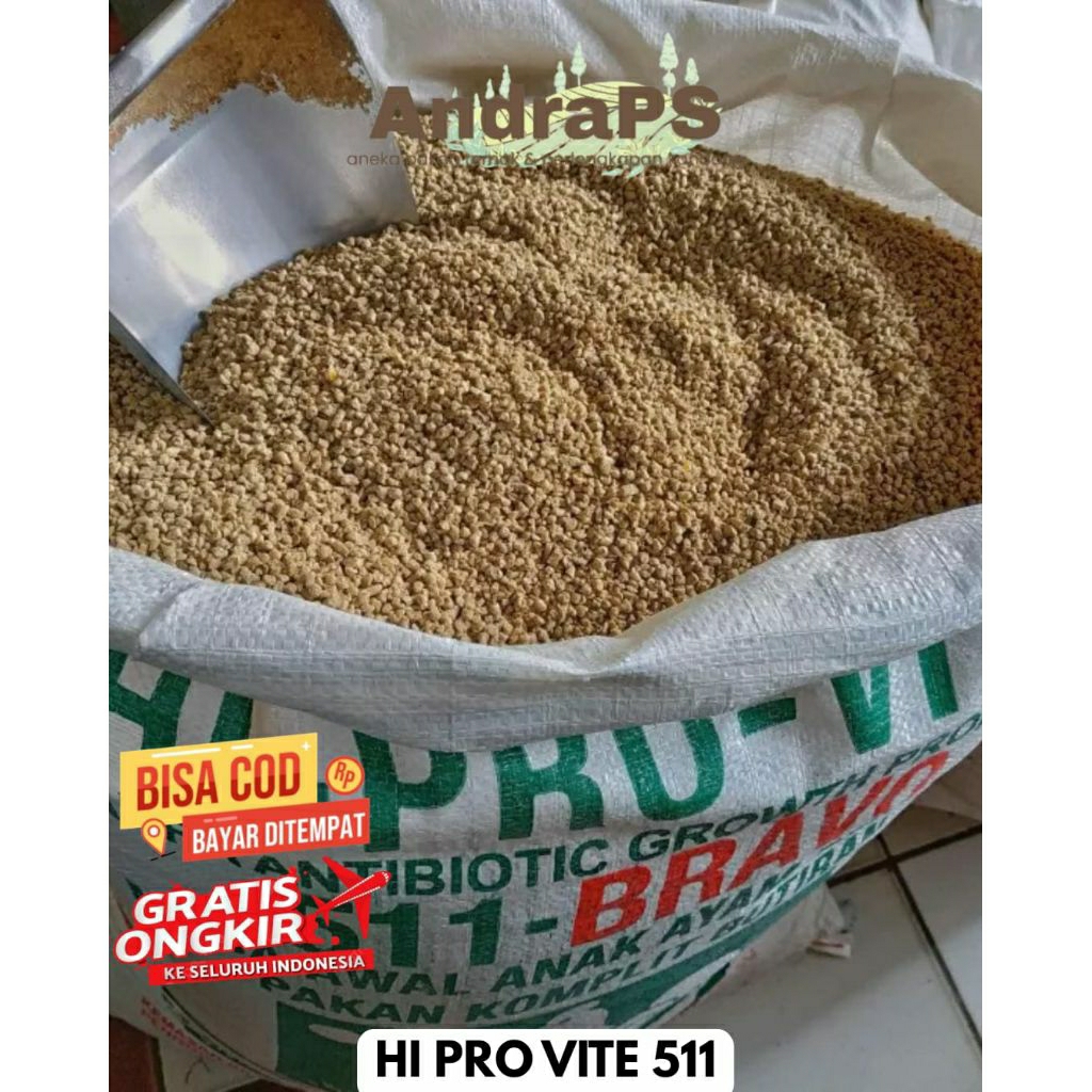 HI PRO VITE 511 PUR AYAM PETELUR KEMASAN 25 KG