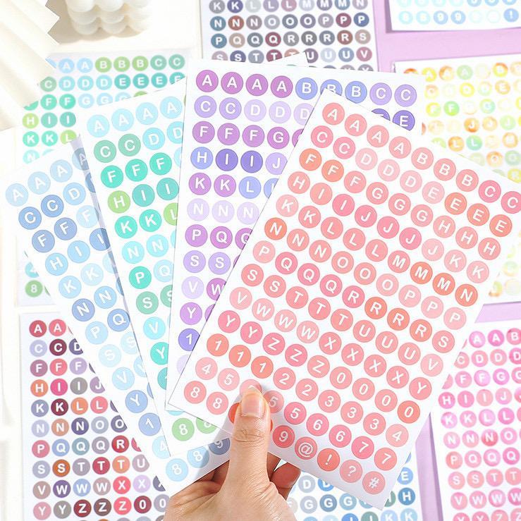 Sticker Deco Huruf stiker journal scrapbook Jurnal Huruf Aesthetic Letter Tumblr DIY Scrapbook