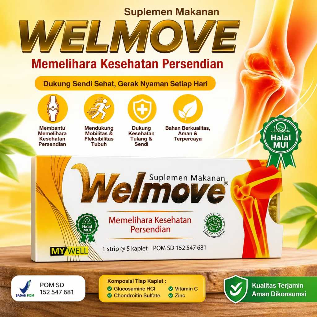 Welmove Suplemen Sendi Vitamin Tulang