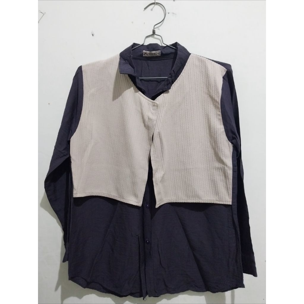 [PRELOVED] Blouse Navy