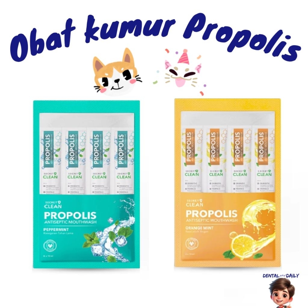 Obat kumur Secret Clean propolis travel