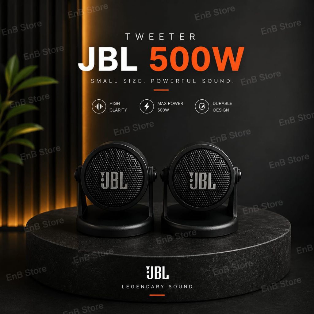 Tweeter JBL Speaker Dasboard Mobil Original 500 Watt (Sepasang)