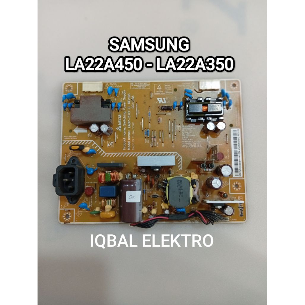 PSU - POWER SUPPLY - MESIN TV SAMSUNG LA22A450 LA22A350