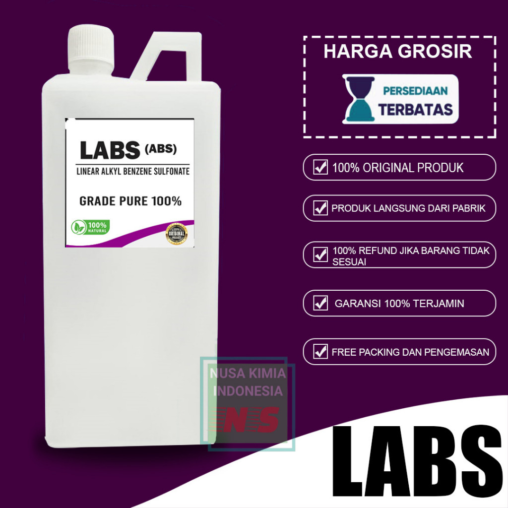 LABS 1KG 100% MURNI LABSA / LAS Linear AlkylBenzene Sulfonate 100% / LABSA ECONAT