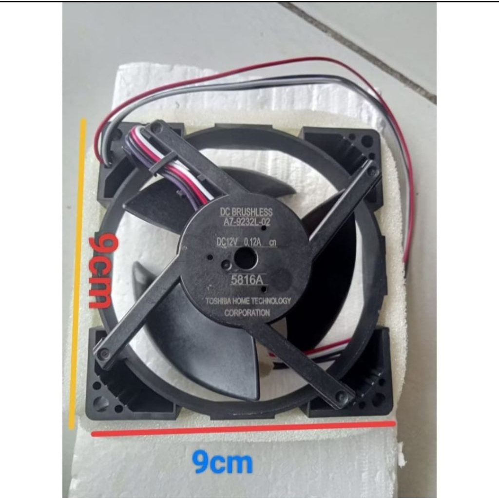 FAN DC 12v Kipas Kulkas Sharp TOSHIBA pintu INVERTER ORIGINAL