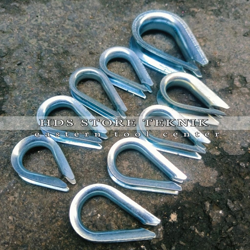 Thimble Sling 6 8 9 10 12 MM Seling Bidal Oval Penjepit Ujung Seling