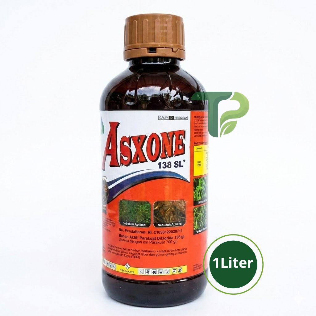 Herbisida ASXONE 138 SL Sekali Semprot Gulma Langsung Mati Kemasan 1 Liter