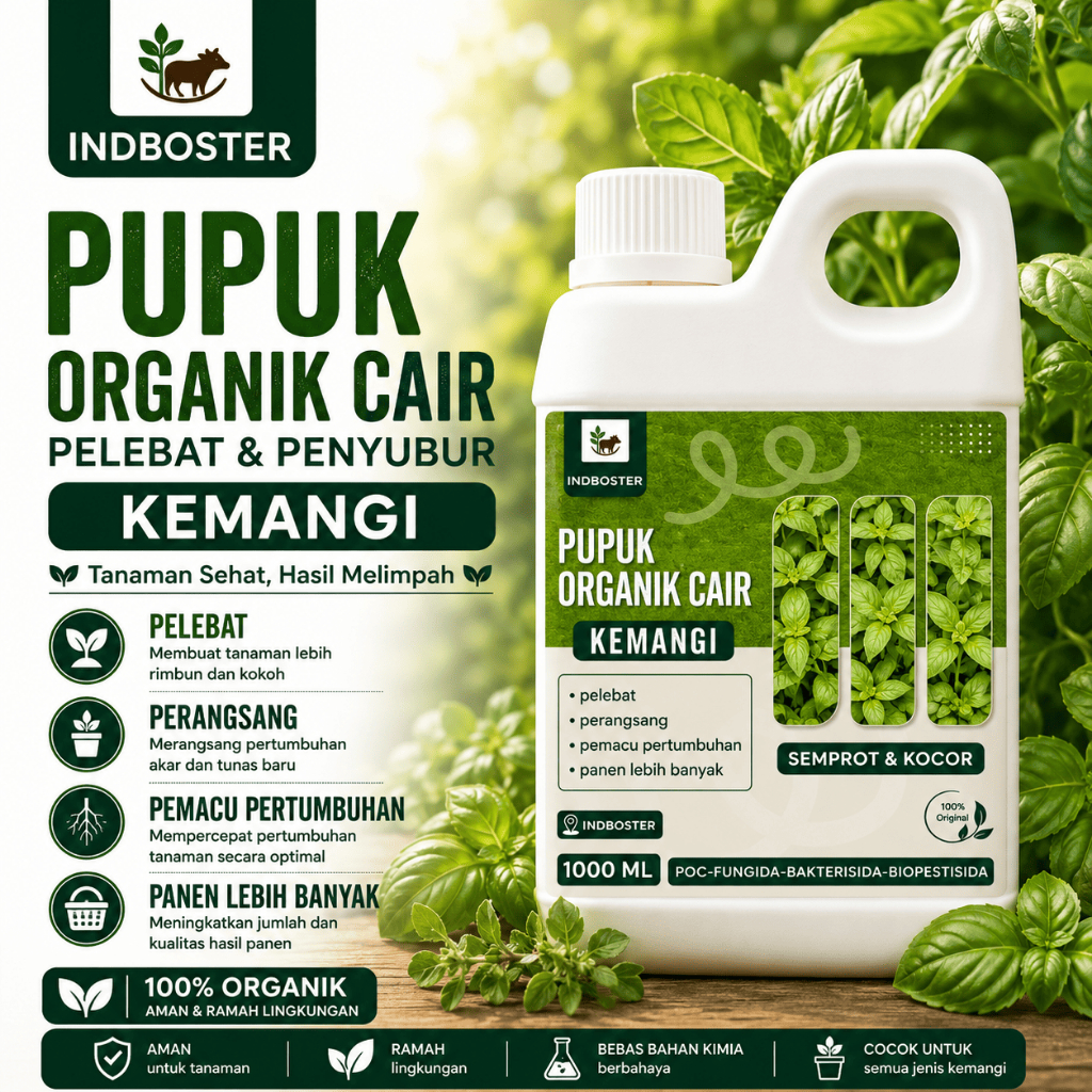Pupuk Daun Cair / Pupuk Daun Kemangi / Pupuk Daun dan Bunga / Pupuk Daun dan Akar / Pupuk Penumbuh D