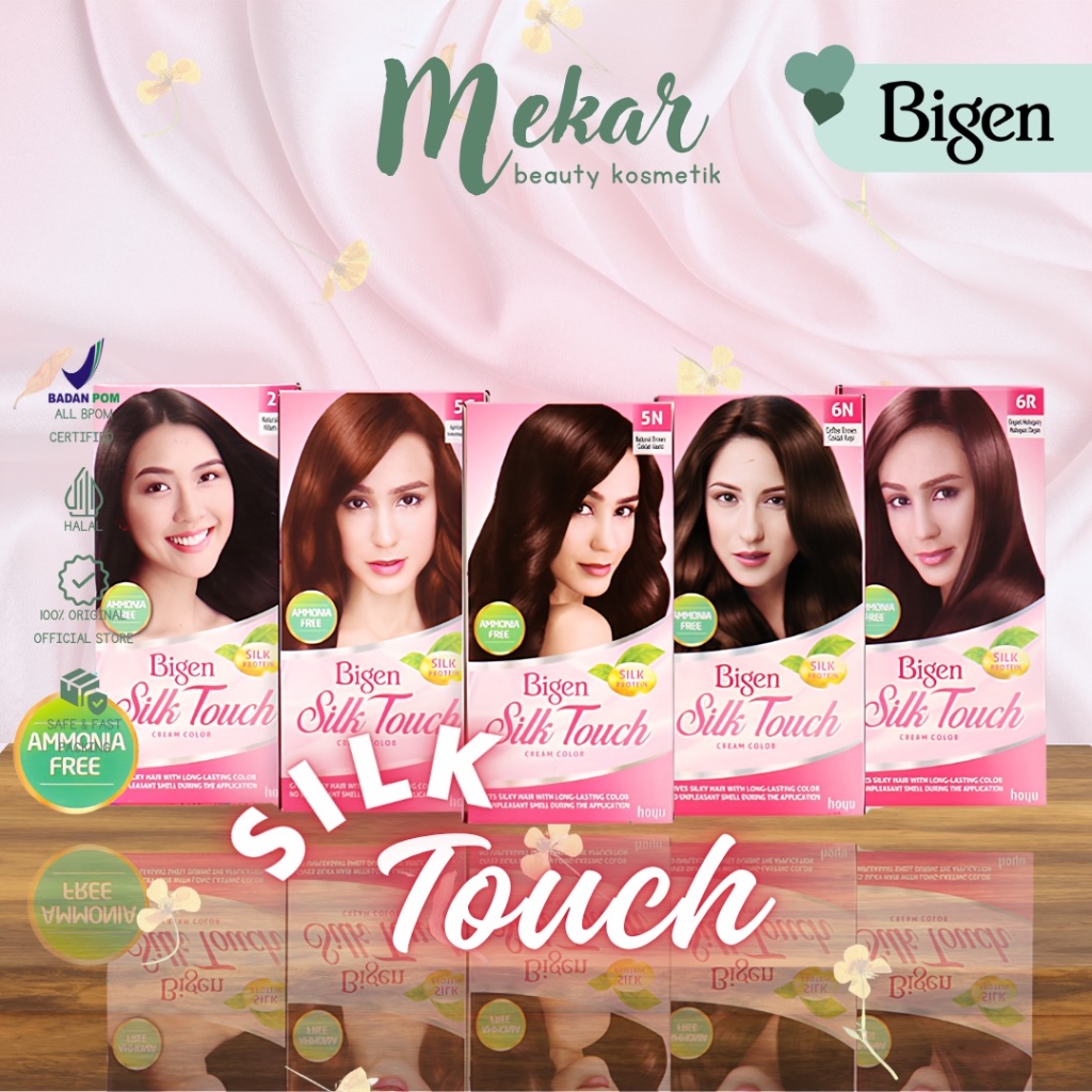 Bigen Silk Touch Hair Color | Pewarna Rambut | Pewarna Rambut BPOM | Shampoo Semir Rambut Cat Rambut