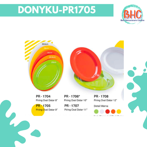 PIRING MELAMIN OVAL DATAR - DONYKU